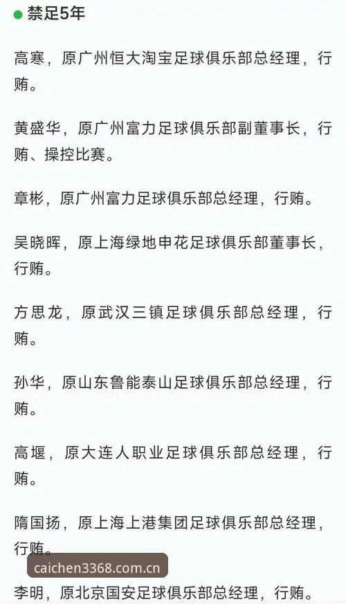 资深球迷分享：从足协第三批禁足名单看中国足球治理新动向